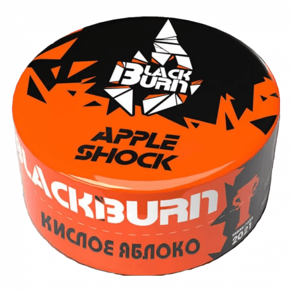 Табак BlackBurn - Apple Shock (Кислое Яблоко, 25 грамм) купить в Краснодаре