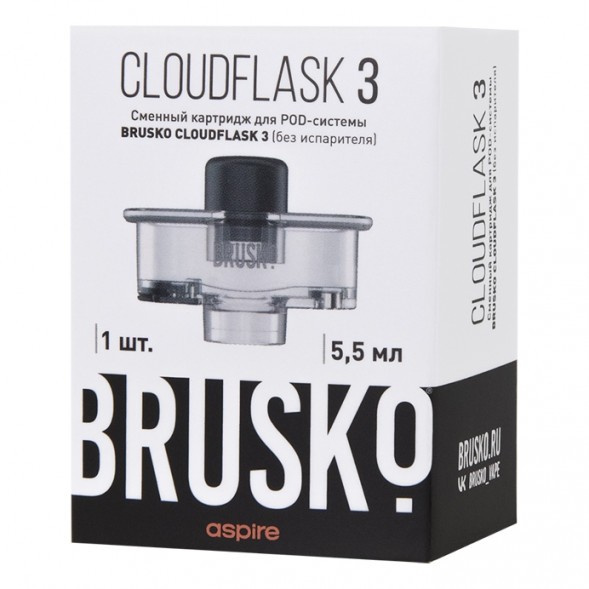 Сменный картридж Brusko - Cloudflask 3 (5.5 мл., 1 шт., без испарителя) купить в Краснодаре