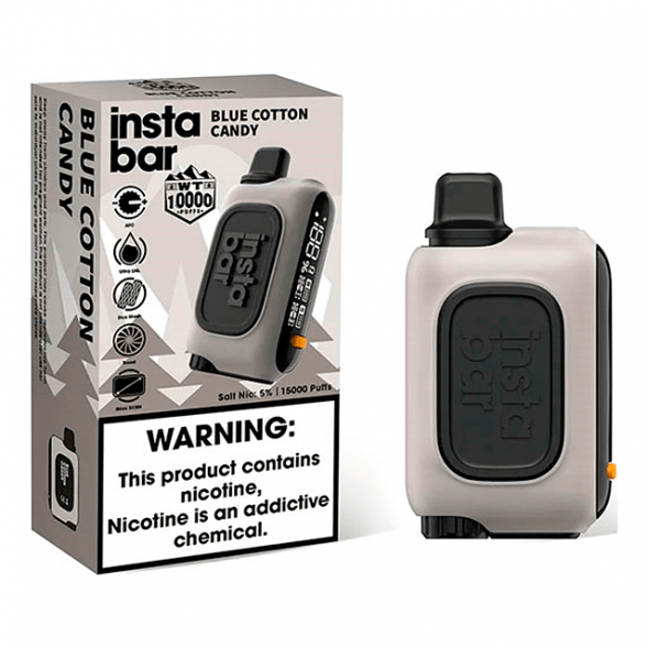 PLONQ INSTABAR WT - Сахарная Вата (Blue Cotton Candy, 10000 затяжек) купить в Краснодаре