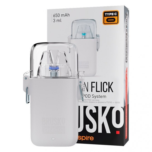 Электронная сигарета Brusko - Minican Flick (Белый) купить в Краснодаре