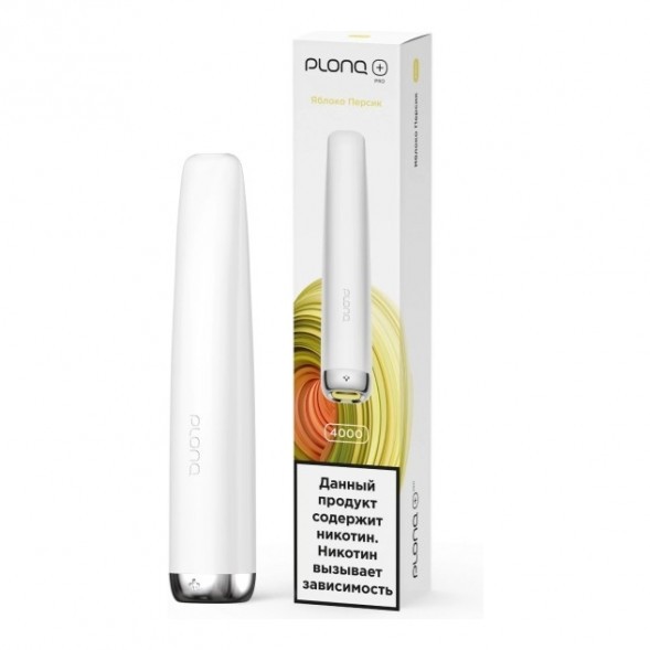 PLONQ PLUS PRO - Яблоко Персик (Apple Peach, 4000 затяжек) купить в Краснодаре