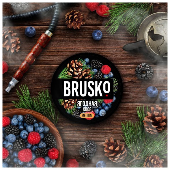 Смесь Brusko Medium - Ягодная Хвоя (50 грамм) купить в Краснодаре