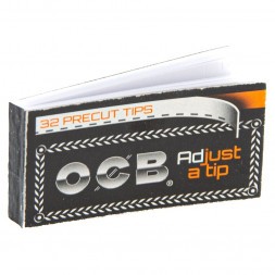 Фильтры для самокруток OCB - Premium Precut Tips Бумажные (32 штуки)