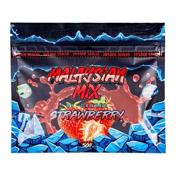 Смесь Malaysian Mix Medium - Strawberry (Клубника, 50 грамм) купить в Краснодаре