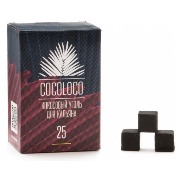 Уголь CocoLoco (25 мм, 72 кубика) купить в Краснодаре