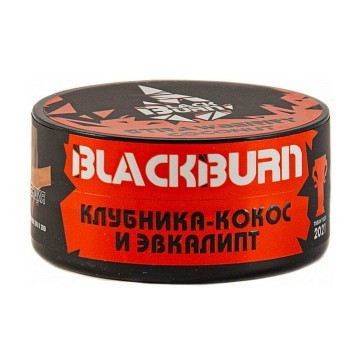 Табак BlackBurn - Strawberry Coconut (Клубника - Кокос и Эвкалипт, 25 грамм) купить в Краснодаре