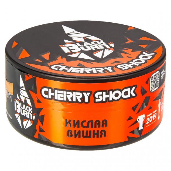 Табак BlackBurn - Cherry Shock (Кислая Вишня, 100 грамм) купить в Краснодаре
