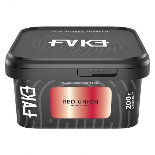 Табак FAKE - Red Union (Малина и Личи, 200 грамм) купить в Краснодаре