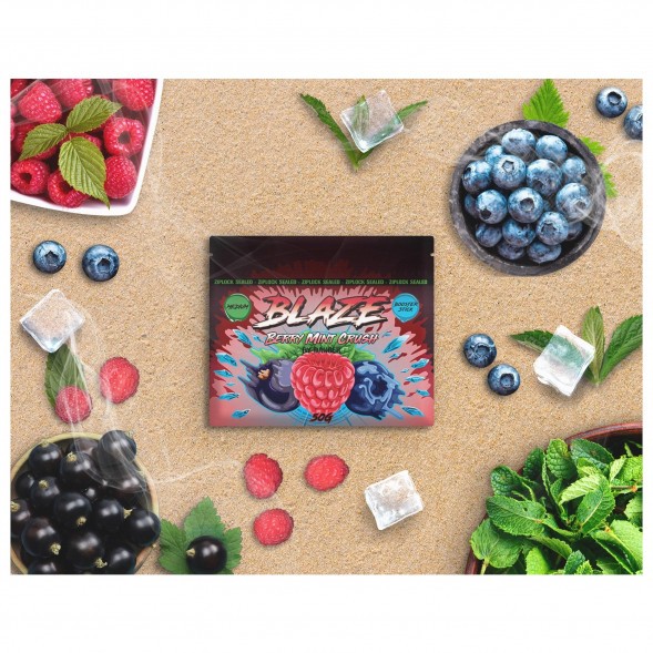 Смесь Blaze Medium - Berry Mint Crush (Лесные ягоды с мятой, 50 грамм) купить в Краснодаре