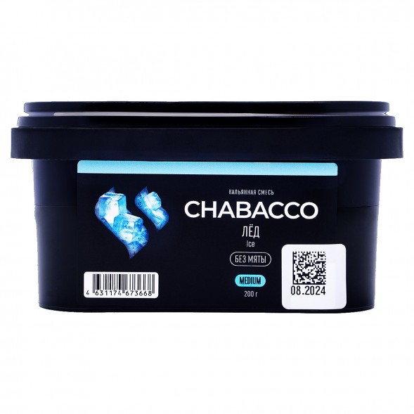 Смесь Chabacco MEDIUM - Ice (Лёд, 200 грамм) купить в Краснодаре